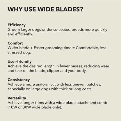 Andis 561462 ceramicEDGE Detachable Wide Blade #30W - Stainless Steel Pet Clipper Blade, XFine Cut, Professional Grooming Performance - Image 9