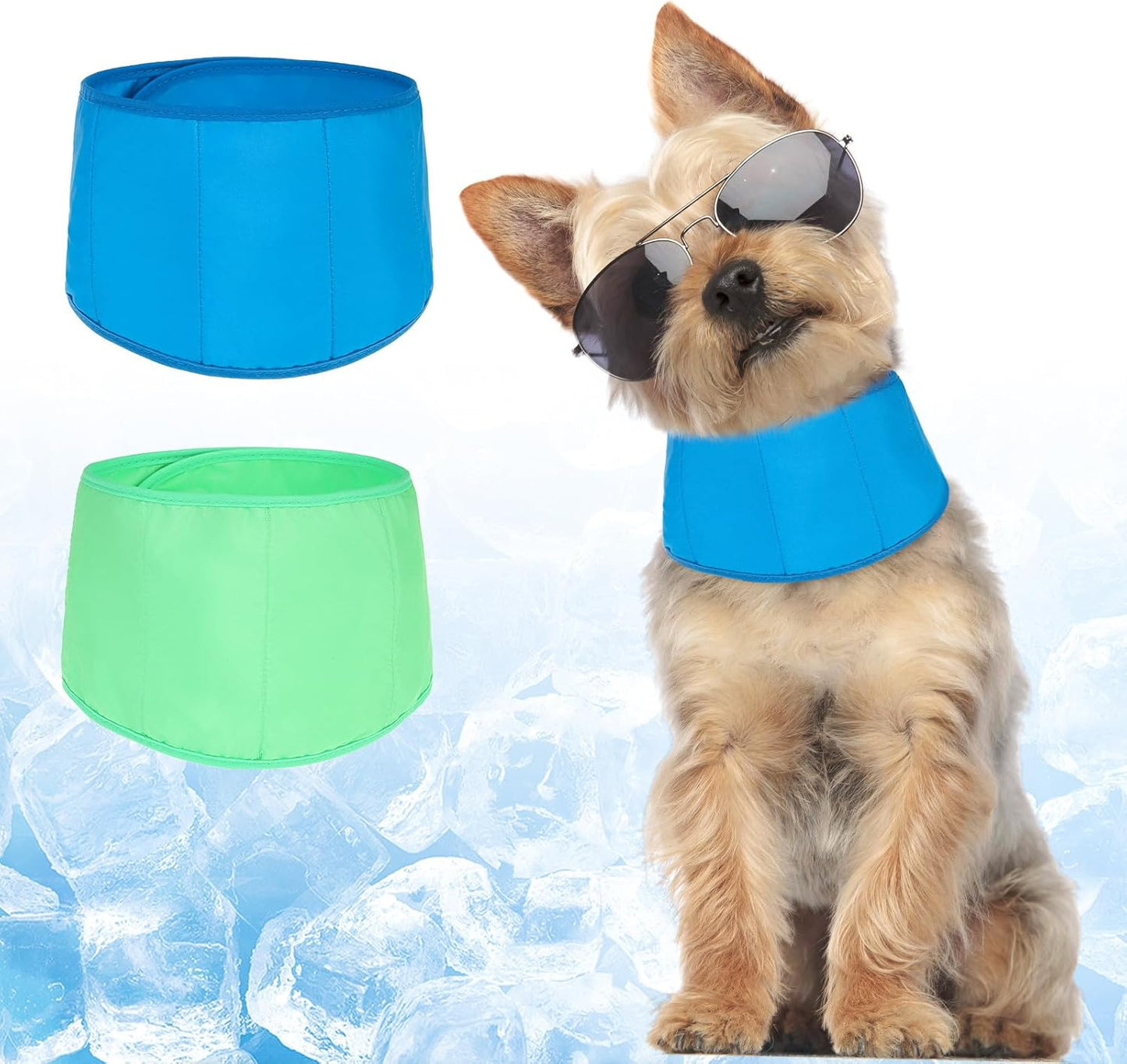 BEAUTYZOO Dog Cooling Bandana for Medium Large Dogs, 2 Pack Instant Cooling Bandanas Breathable Cooling Ice Towel Neck Wraps,Keep Dogs Cool in Hot Summer, Blue Paw L - Image 15
