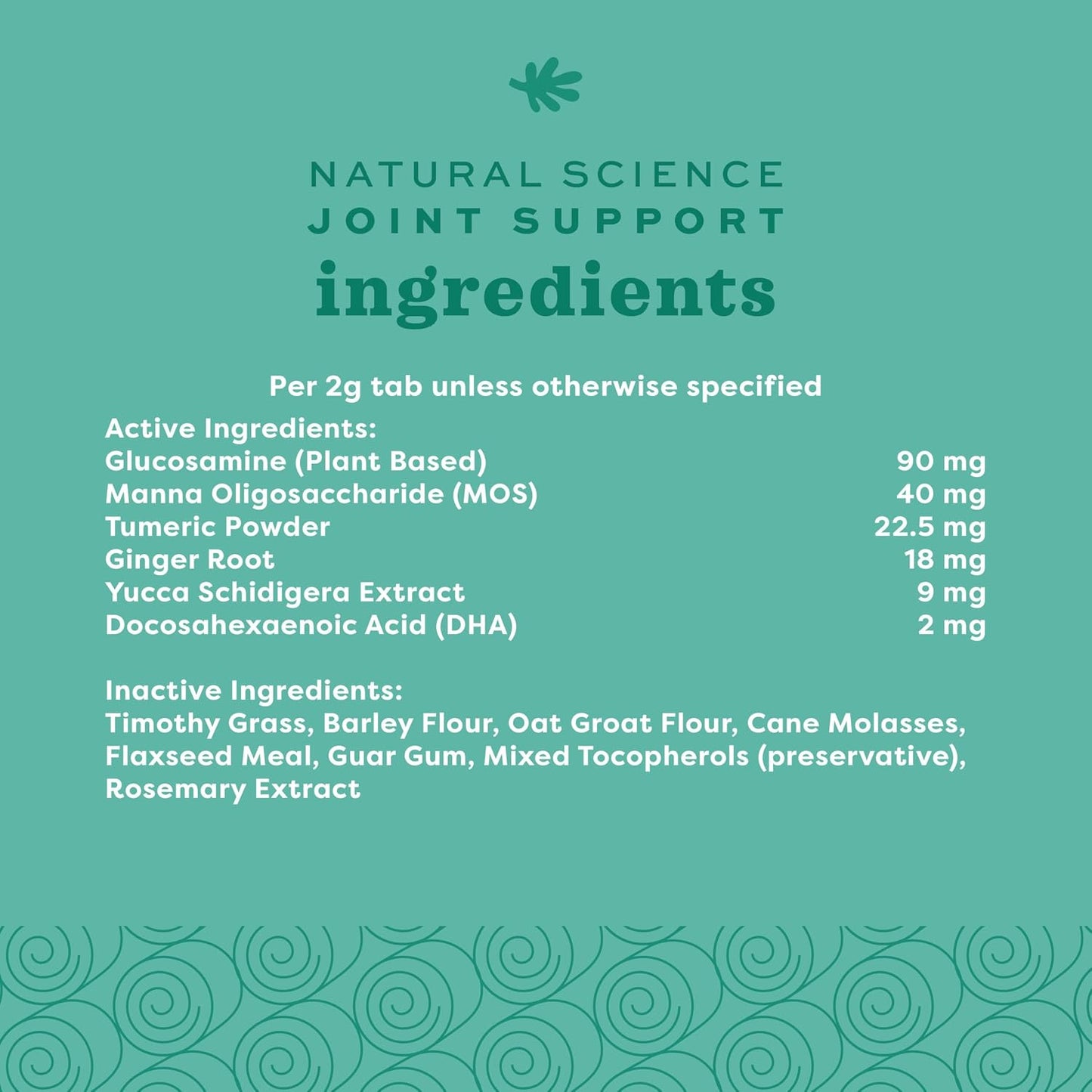 Oxbow high fiber joint health tabs for chinchillas