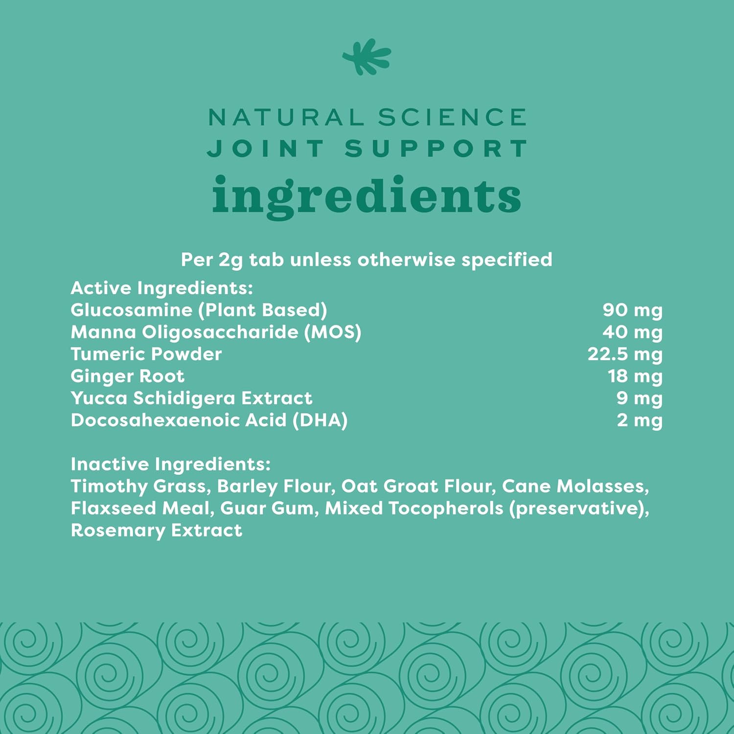 Oxbow high fiber joint health tabs for chinchillas