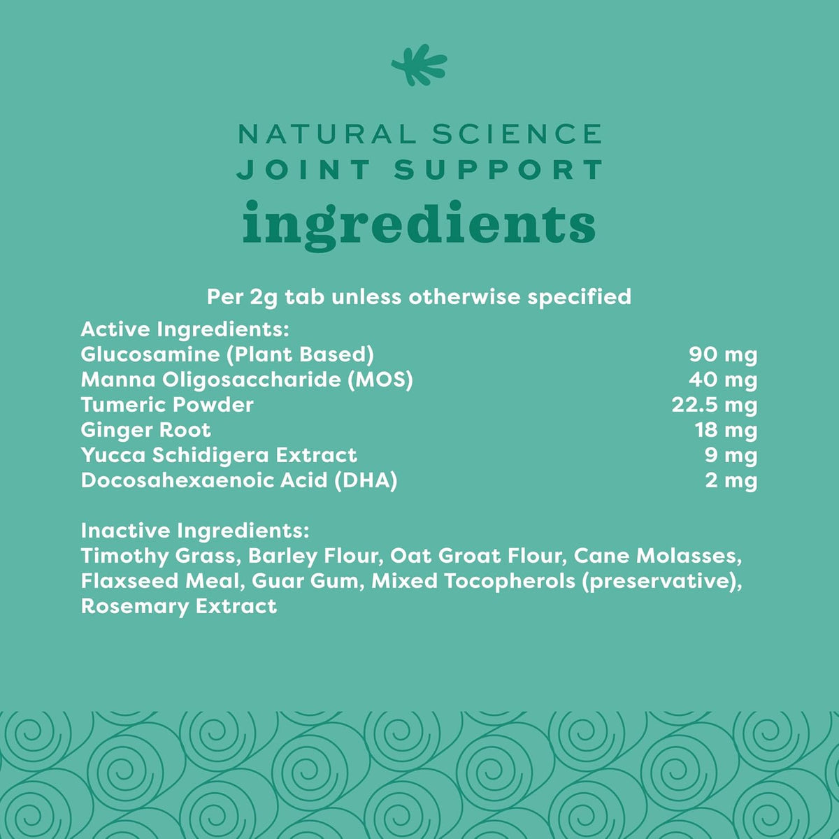 High fiber small animal joint health treat packaging