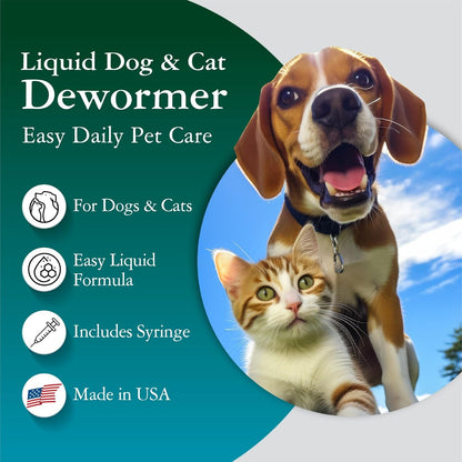 Fenbendazole ten percent digestive support liquid formula for puppies and kittens.