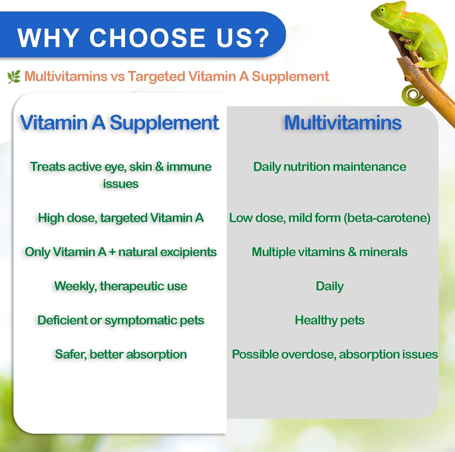 Nutriarise reptile health supplement label details