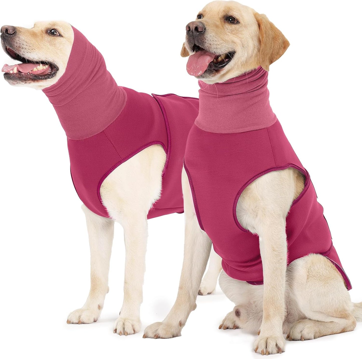 ROZKITCH Anti-Anxiety Dog Shirt, Breathable Pet Vest for Storms & Fireworks, Dog Calming Hoodie with Ear Cover for Separation Relief NavyBlue XL - Image 12