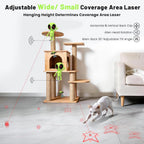 ORSDA dual laser cat toy showing 360 degree unpredictable random patterns