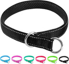 Reflective Slip Dog Collar, Loop Dog Collar for 44-75 lbs Dogs Nylon Collars with Soft Padded for Pet Training- Pink 1" W x 22" L (Fits Neck 15.7"-19.7") - Image 11