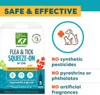 Application instructions detailed on the back of Only Natural Pet non toxic flea treatment