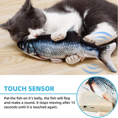 Tocirelo electric plush wiggle fish for indoor cats