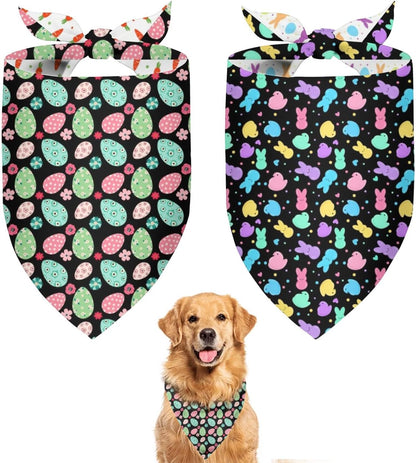 4th of July Dog Bandana Reversible 2 Pack Small, Red White and Blue Dog Paw Star Patriotic Dogs Bandanas Set Adjustable Triangle Holiday Scarves for Memorial Day Small Medium Boy Girl Dogs - Image 12