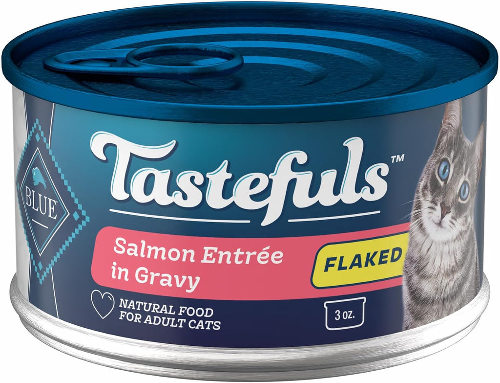 Blue Buffalo Tastefuls Flaked Adult Wet Cat Food Variety Pack (Tuna, Chicken, Fish & Shrimp), Natural Ingredients Enhanced with Vitamins, Minerals & Other Nutrients, 3-oz. Each (12 Cans) - Image 11