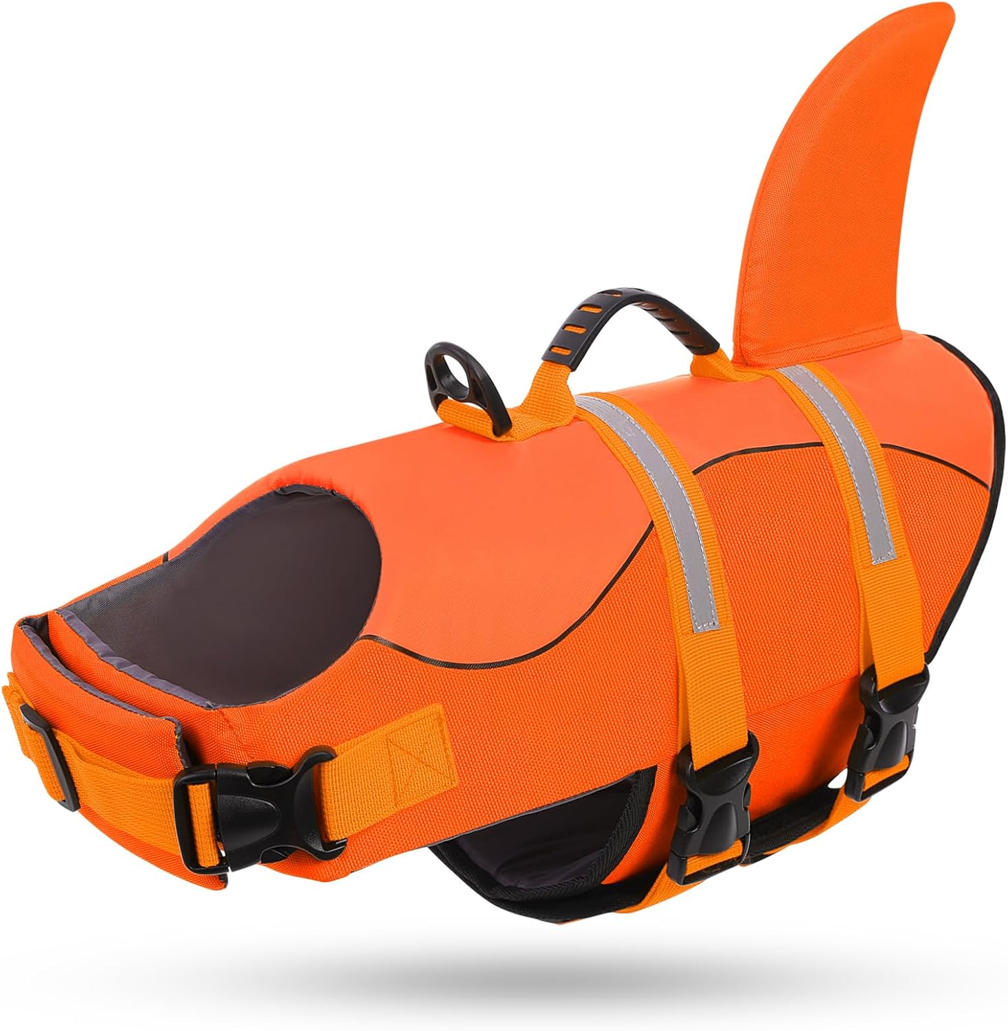 Queenmore Dog Life Jacket Ripstop Dog Shark Safety Vest Adjustable Preserver with High Buoyancy and Durable Rescue Handle for Small,Medium,Large Dogs, Blue Camouflage Large - Image 13