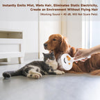 Pet Steam Brush for Dog & Cat - 3-in-1 Spray Hair Removal Comb for Shedding & Grooming, Softens Fur & Reduces Static - Water Brush for Long & Short Coats, Bath-Hating Pets, Includes Waterless Shampoo - Image 9