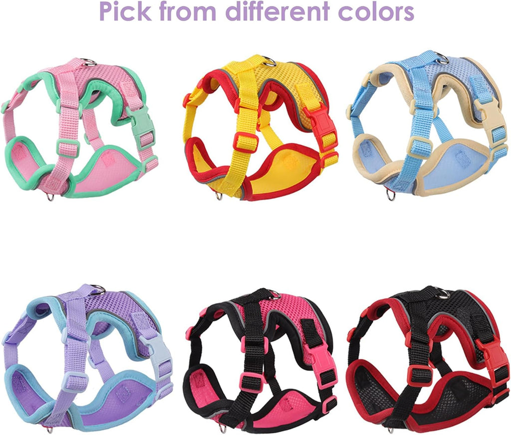Muejjur adjustable soft air mesh cat harness side profile