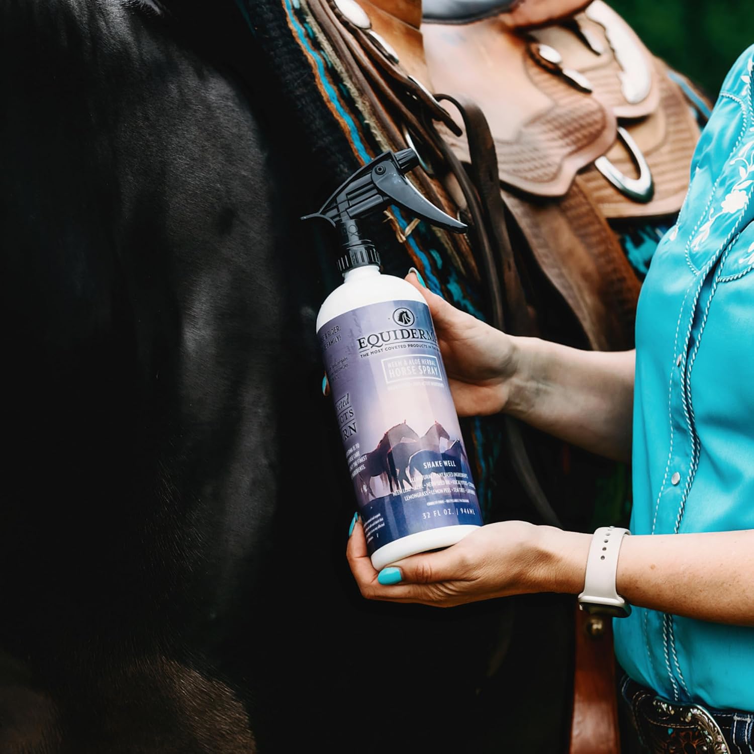 Authentic Equiderma horse skincare product 32 ounce size
