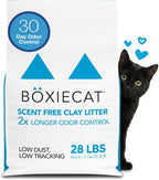 Boxie Unscented 30 Day Odor Control Clumping Clay Cat & Kitty Litter 16 lb, 99.9% Dust-Free, Hard Flat Top Clumps, No Fragrances No Fillers, Long-Lasting, Easy to Scoop - Image 15