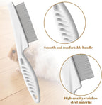 Grooming a guinea pig with Ezymivs stainless steel comb