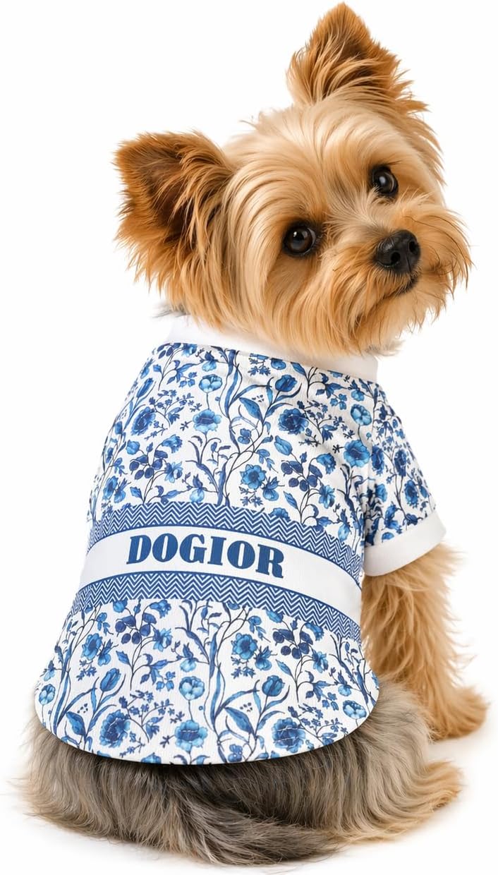 Luxury Designer Dog T Shirt - Trendy Puppy Clothes for Small Dogs, Fashion Pet Tee for French Bulldogs & Chihuahuas, Everything Chic Dog Apparel (FurberryTee, Small) - Image 15