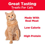 Five individually wrapped salmon and trout cat treat sticks