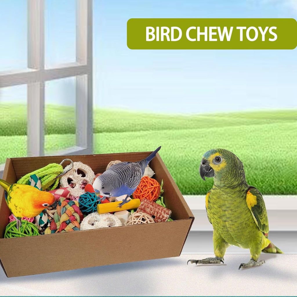 Close up of rattan balls and loofah in Kencunay toy box