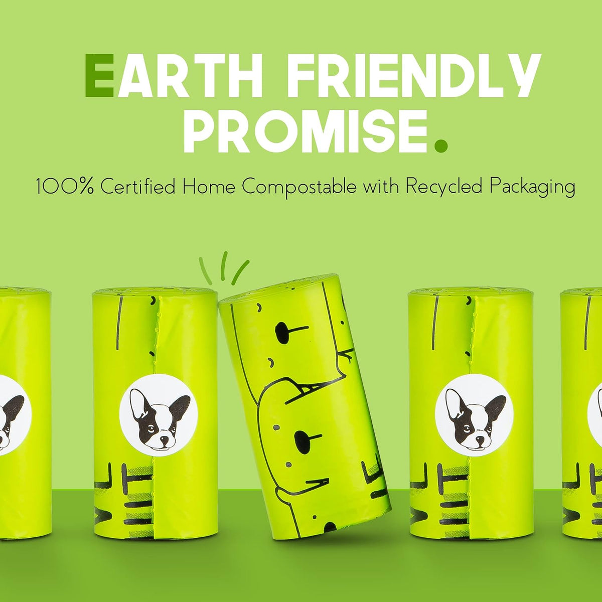 TÃœV AUSTRIA home compost certified botanical dog waste bags