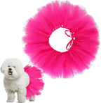 Dog Tutu Tulle Tutu for Dogs Small Large Medium Puppy Dress Ballerina Costume Skirt for Holiday Puppy Cats Bunny Pet Outfit Birthday Wedding Party Photo Prop Supplies(Pink) - Image 14
