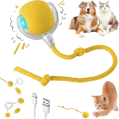 Purrmitive 2026 Durable Interactive Cat Toys for Indoor Cats, Dog Toys Ball, Rolling Pet Ball, Smart Automatic Cat Chase Balls Toy, Interactive Dog Toys Speedy Tail,Kitten & Cat Toys Interactive (Red) - Image 15