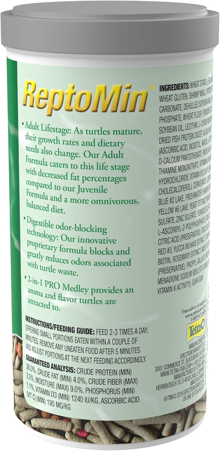 Tetra adult turtle formula floating food pellets