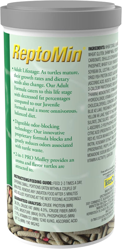 Shrimp enriched protein bites for adult aquatic turtles nutrition information