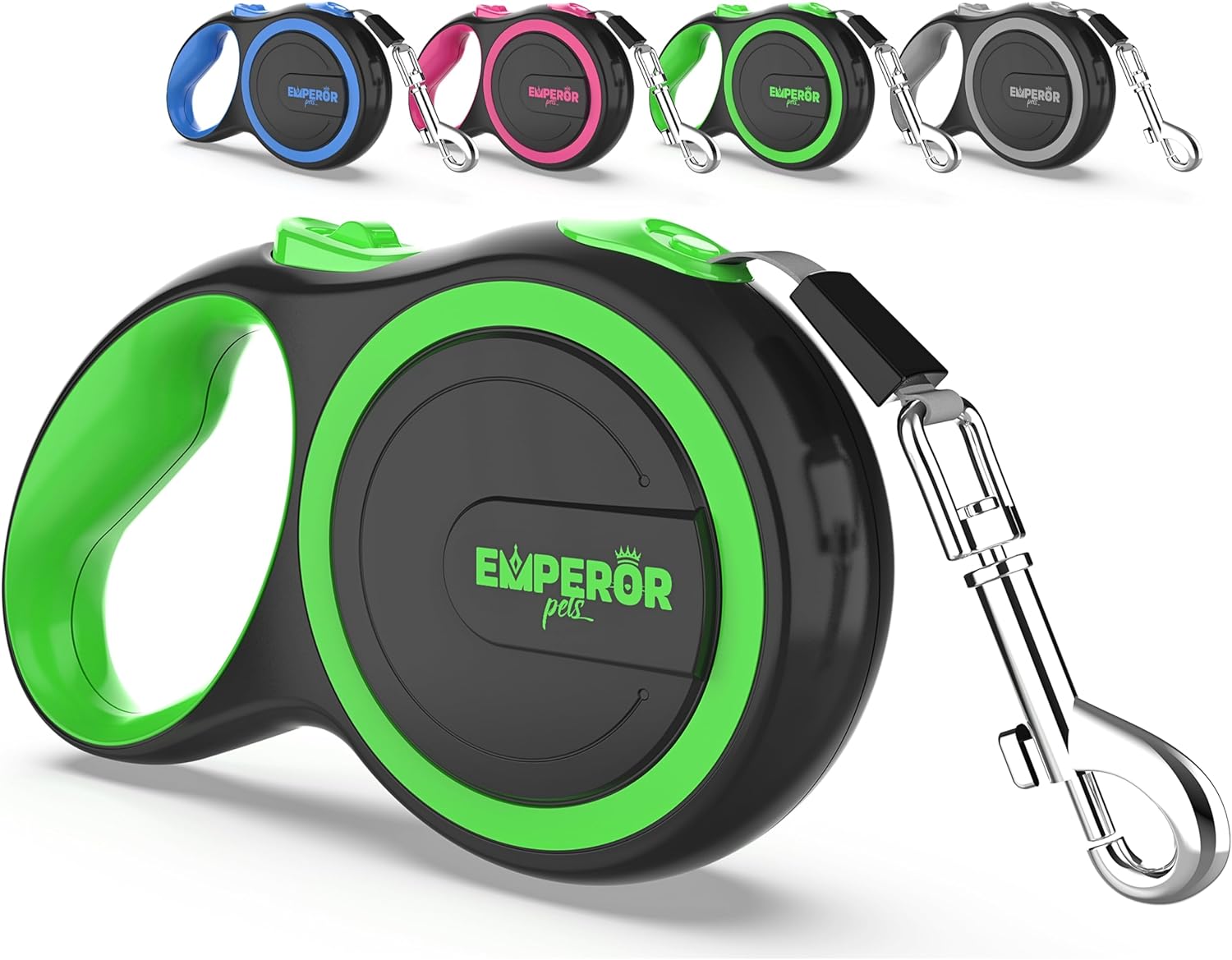 Emperor Pets Pink Heavy Duty Retractable Dog Leash 26 ft - Tangle-Free Nylon Tape, Anti-Slip Grip, Reflective - Retractable Leash for Medium Large Dogs up to 110 lbs -Classic-PK26 - Image 11