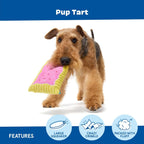 Side profile of Barkbox Toaster Poodle squeaky toy