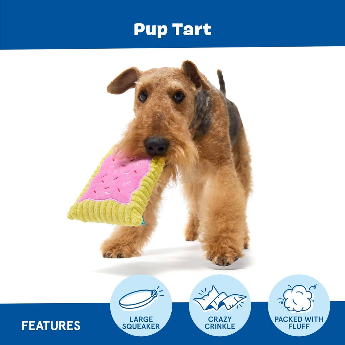 Side profile of Barkbox Toaster Poodle squeaky toy