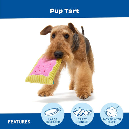 Side profile of Barkbox Toaster Poodle squeaky toy