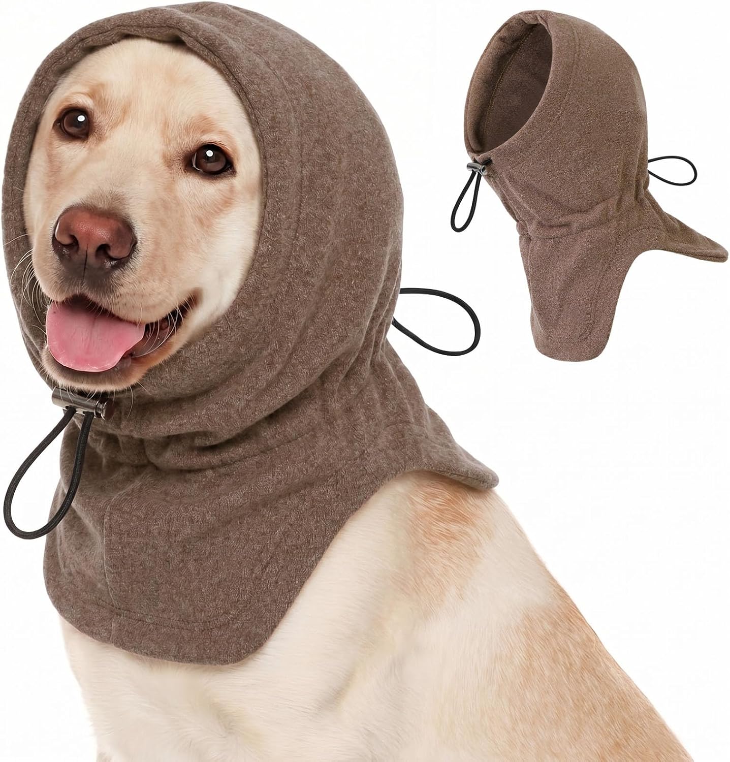Dog Calming Hoodie Pet Ear Cover, Adjustable Headband for Small Medium Large Dogs, Pet Muffs Head Wraps for Grooming Firework Thunderstorms, Darkgrey XL - Image 11