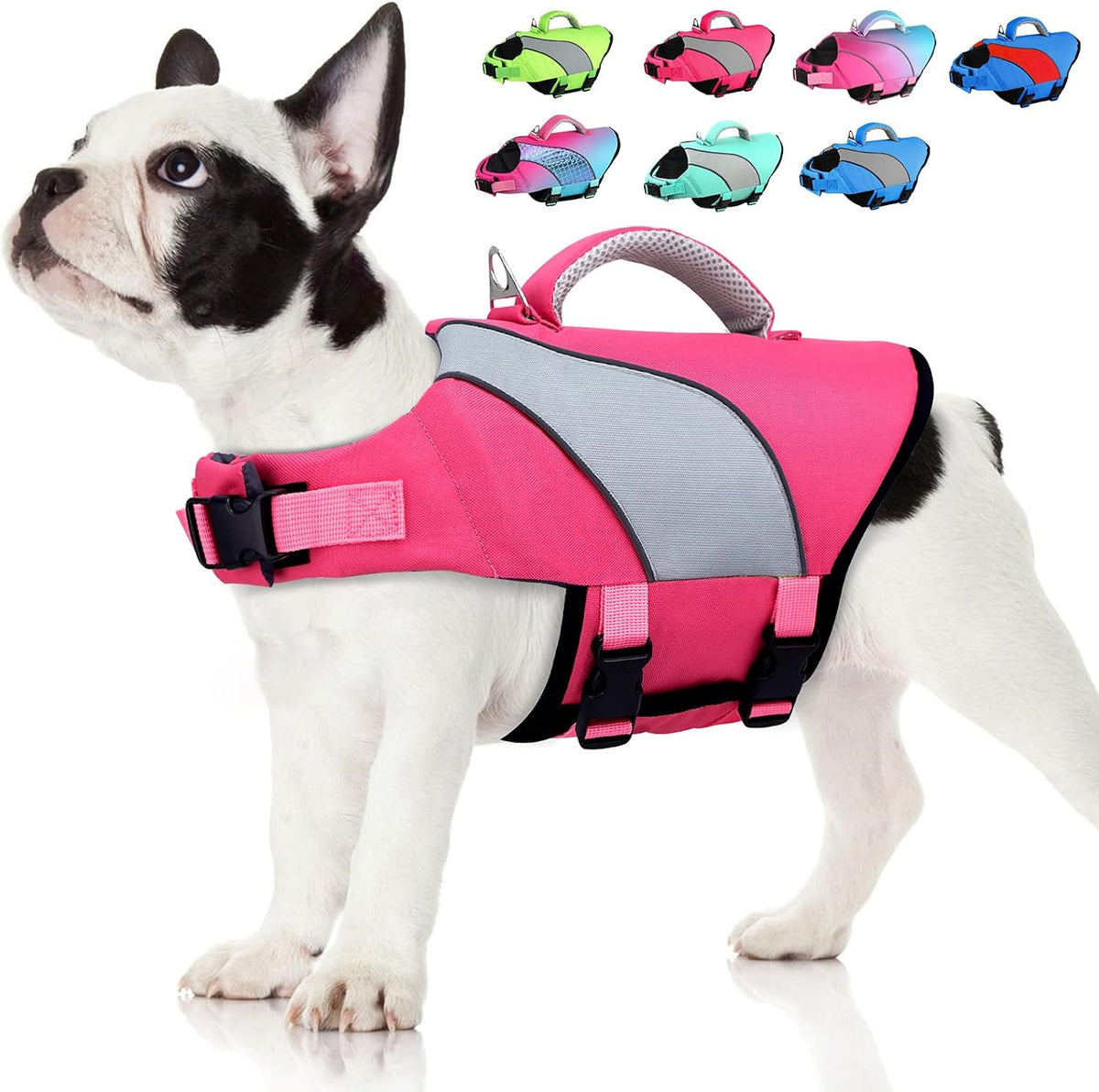 Doglay Dog Life Jacket, Adjustable & Reflective Dog Life Vest for Swimming and Boating, High Buoyancy Swimming Safety Vest with Rescue Handles and D-Ring for Small Medium Large Dogs. - Image 13