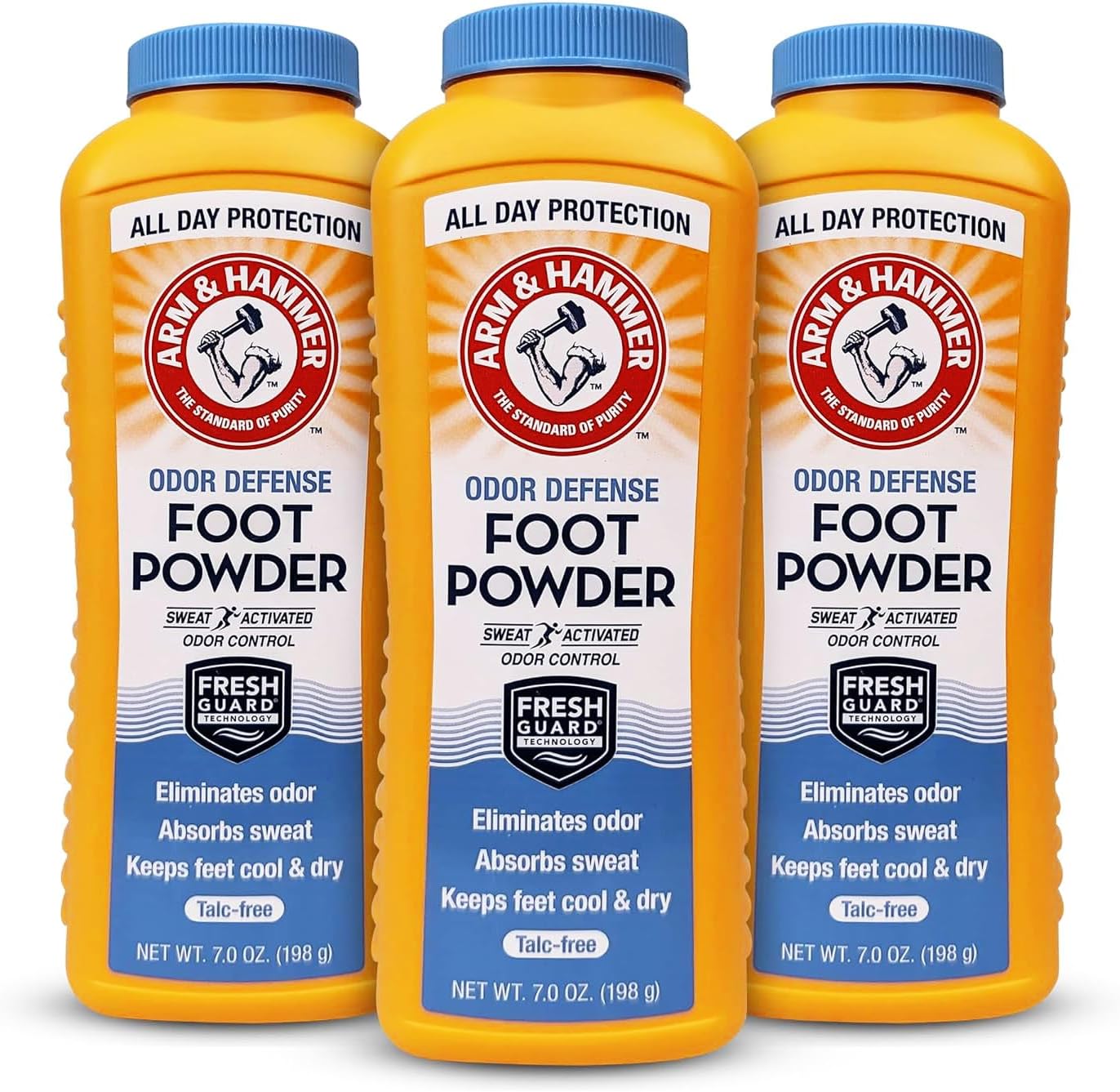 Arm and Hammer Foot Sense bundle front view showing therapeutic wash and shoe powder.
