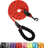 Rttochfy Rope Dog Leash 2/4/5/6/8/10 FT with Comfortable Padded Handle and Highly Reflective Threads for Small Medium and Large Dogs Heavy Duty (1/2"-5 FT, Blue) - Image 11