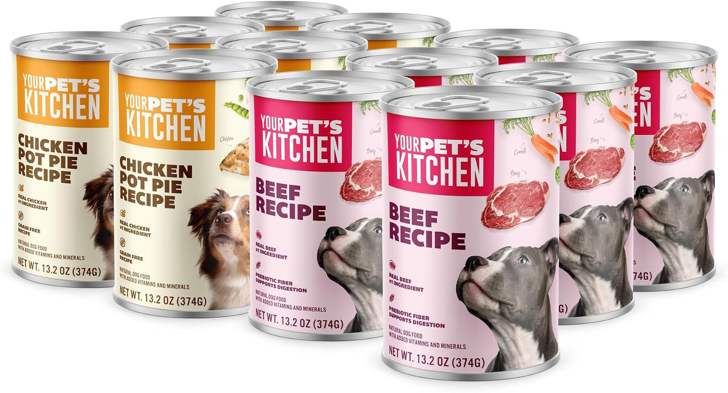 Your Pet's Kitchen Wet Dog Food, Chicken Pot Pie - Real Chicken, Slow Simmered Pt, Grain-Free - 13.2 oz Cans (Pack of 6), Made in USA, Complete & Balanced - Image 13