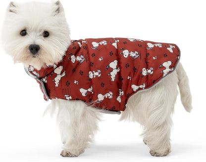 Berkshire Peanuts(R) Microfleece Dog Coat, Warm Fleece Dog Jacket with Waterproof Shell, Hook & Loop Design for Small, Medium, or Large Dogs (Small, Medium Happy Day Snoopy Walk Dark Sage) - Image 11