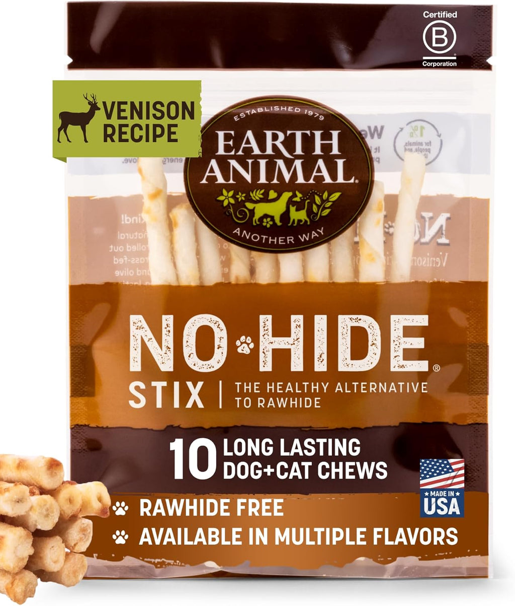 Earth Animal No Hide Stix - Long Lasting Rawhide Free Small Dog Chews Sticks, Chicken - 10 Count - Image 12