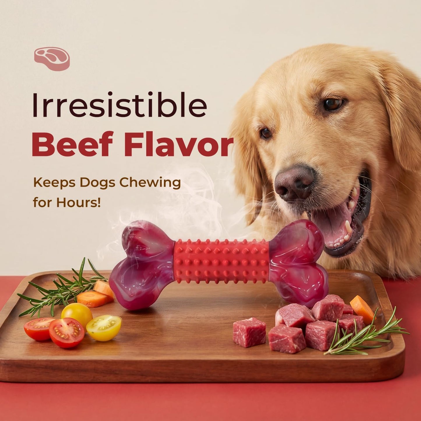Textured rubber surface of Apasiri dog chew toy