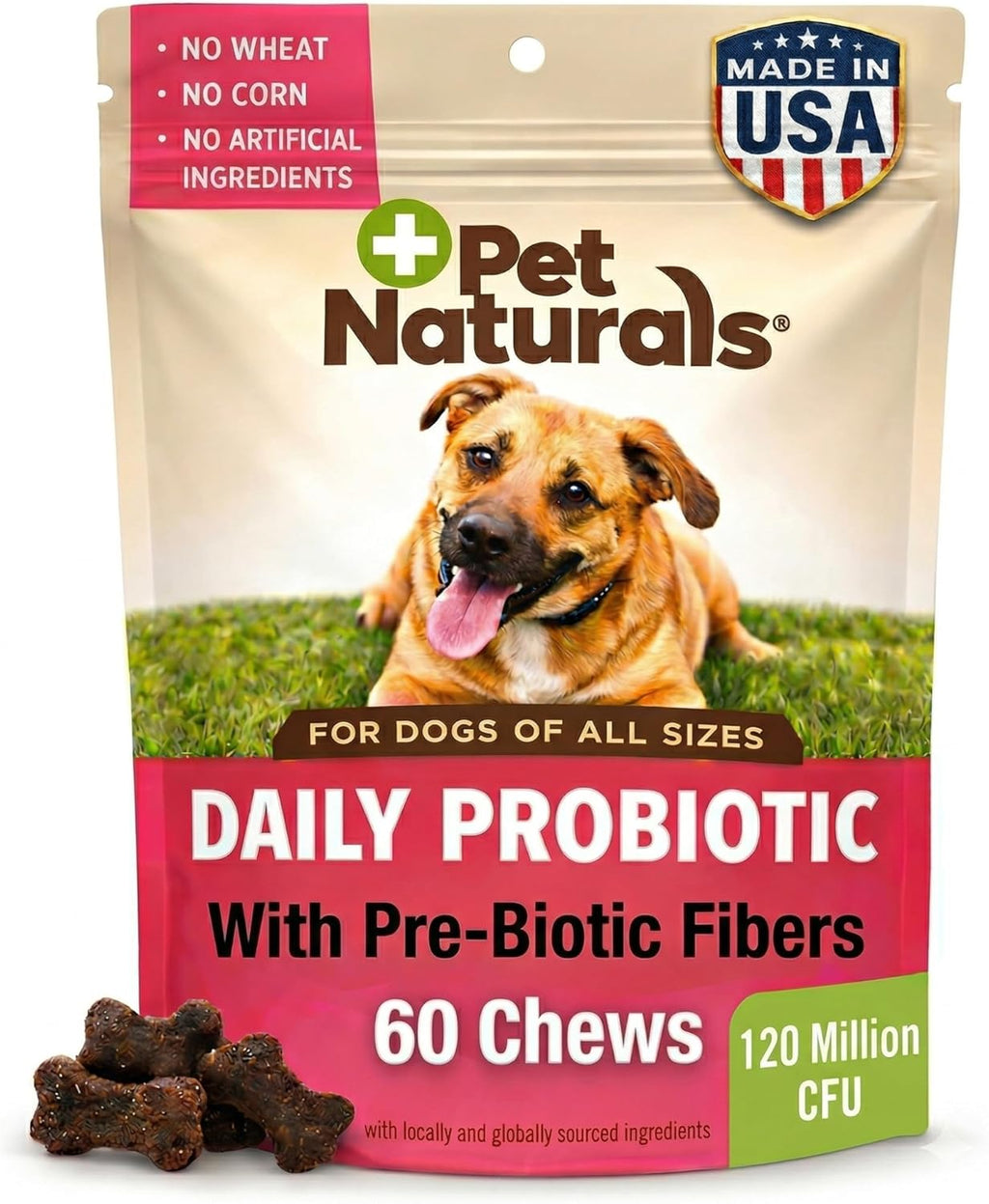 Pet Naturals Daily Probiotic Soft Chews for Dogs, Digestive and Immune Support Supplement, 1 Billion CFU Per Chew, Duck, 160 Count - Image 10