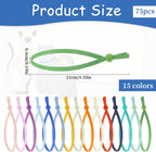 Premium cotton nylon stretchable puppy loops showing elasticity demonstration