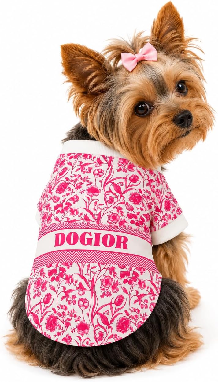 Luxury Designer Dog T Shirt - Trendy Puppy Clothes for Small Dogs, Fashion Pet Tee for French Bulldogs & Chihuahuas, Everything Chic Dog Apparel (FurberryTee, Small) - Image 13