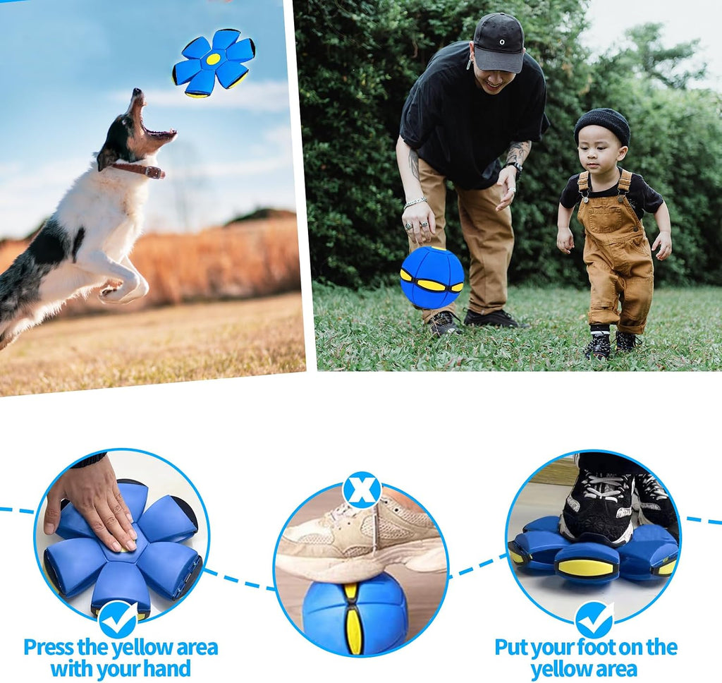 German Shepherd catching Badwalt flying disc toy outdoors