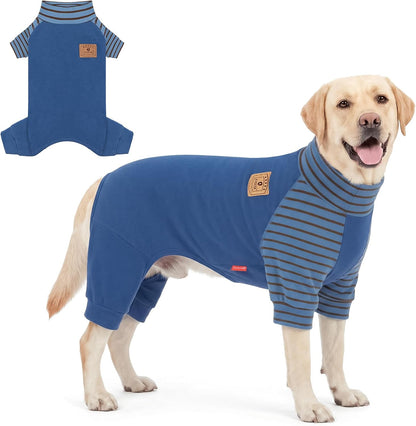 KYEESE Dog Coats Turtleneck Stretchy Pet Pjs Dog Sweater Super Soft Warm Material Dogs Pajamas with Bowtie Dog Onesie for Small Dogs Cold Weather Coat, Pink,L - Image 13