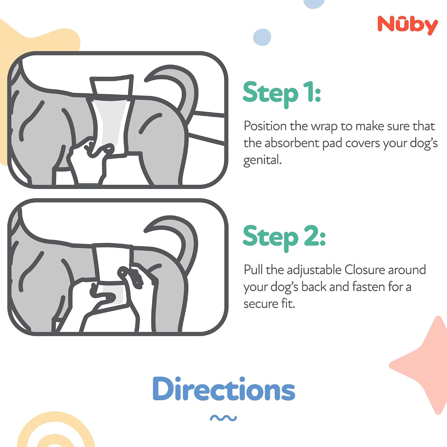 Premium imported USA pet care disposable wraps for male dogs protecting indoor carpets.