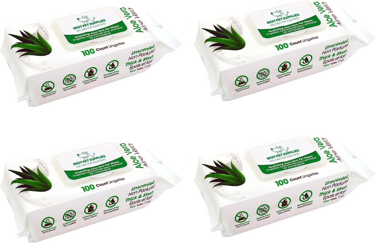 Best Pet Supplies 8" x 9" Large Dog Wipes - Cleaning and Deodorizing for Paws and Coat - Gentle Formula with Lavender Vitamin E for Puppies and Cats - 100 Count - Image 13