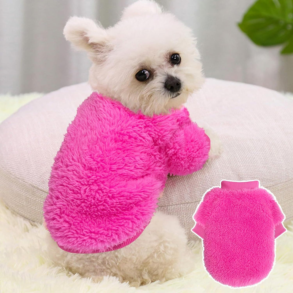 Underbelly view demonstrating the high cut design of the puppy pullover for easy potty breaks.