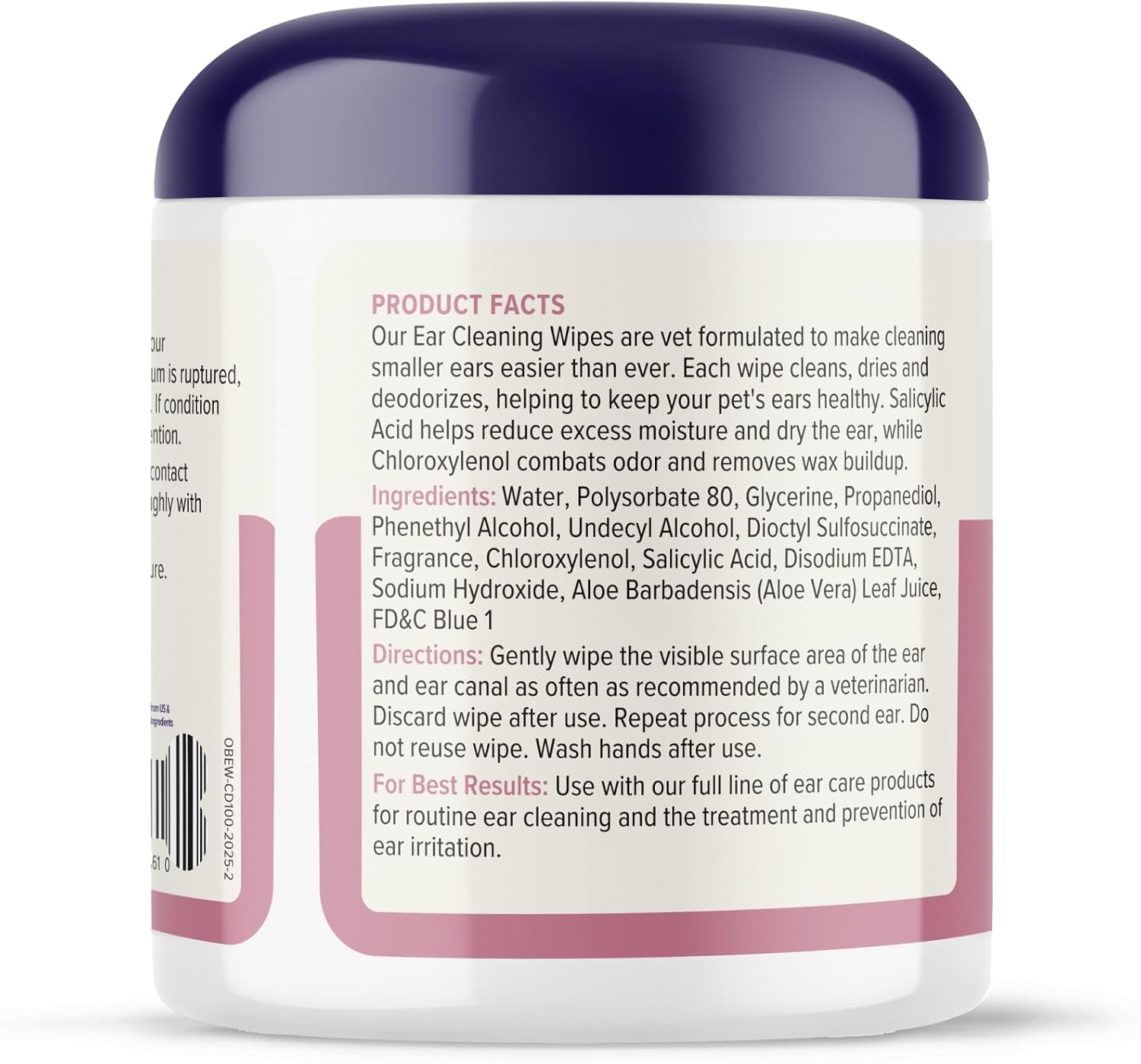 Vetnique Oticbliss cleaning wipes for dogs and cats