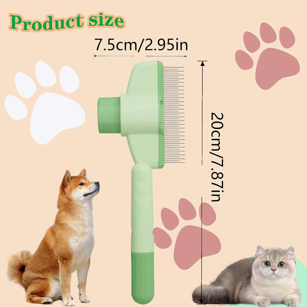 Kittupet pet grooming comb in use on cat fur